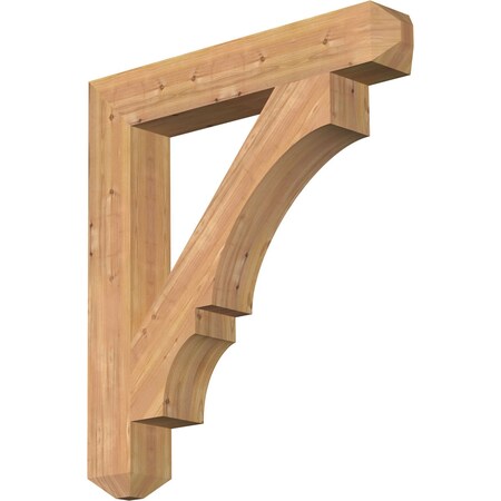 Ekena Millwork Balboa Craftsman Smooth Bracket, Western Red Cedar, 5 1/2"W x 36"D x 40"H BKT06X36X40BOA04SWR